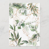 Eucalyptus Gold Boho Circles Pampas Brautparty Einladung (Rückseite)