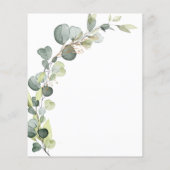 Eucalyptus Gold Elegante Baby Duwer Greenery (Rückseite)