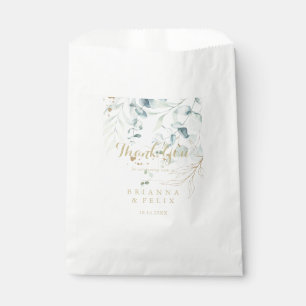 Eucalyptus Gold Floral Blue Vielen Dank für Ihre H Geschenktütchen