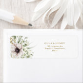 Eucalyptus Gold Geometric Return Address Label (Insitu)