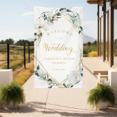 Eucalyptus Gold Geometric Wedding Banner