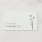 Eucalyptus Green Botanical Sprig Visitenkarte (Rückseite)