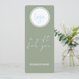 EUCALYPTUS GREEN BUSINESS LOGO GIFT-BESCHEINIGUNG