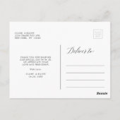 Eucalyptus Green Foliage Foto Vielen Dank Postkarte (Rückseite)