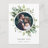 Eucalyptus Green Foliage Foto Vielen Dank Postkarte (Vorderseite)