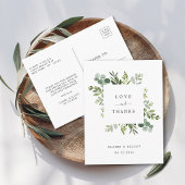 Eucalyptus Green Foliage Vielen Dank Postkarte