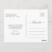 Eucalyptus Green Foliage Vielen Dank Postkarte (Rückseite)