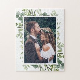 Eucalyptus Green Foliage Wedage Foto Puzzle