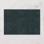 EUCALYPTUS GREEN GOLD FOLIAGE WEDING RECEPTION BEGLEITKARTE (Rückseite)