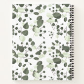 Eucalyptus green ist ein personalisiertes, elegant notizblock (Rückseite)