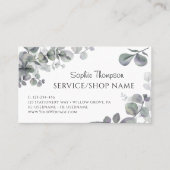 Eucalyptus green leaves visitenkarte (Vorderseite)