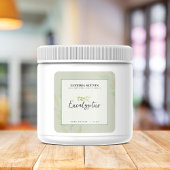 Eucalyptus Green Product Label Quadratischer Aufkleber