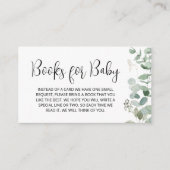 Eucalyptus Greenerenery Baby Shower Books for Baby Begleitkarte (Vorderseite)