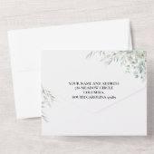 Eucalyptus Greenery All In One Invitation Einladung (Rückseite)