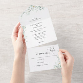 Eucalyptus Greenery All In One Invitation Einladung
