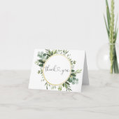 Eucalyptus Greenery Baby Shower Danke Karten (Vorderseite)