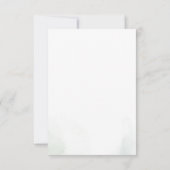 Eucalyptus Greenery Baby Shower Einladung (Rückseite)