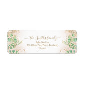 Eucalyptus Greenery Baby Shower Rücksendeadresse (Vorne)