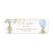 Eucalyptus Greenery Baby Shower Rücksendeadresse (Vorne)