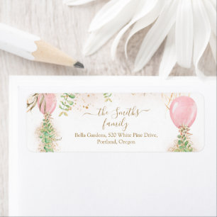 Eucalyptus Greenery Baby Shower Rücksendeadresse