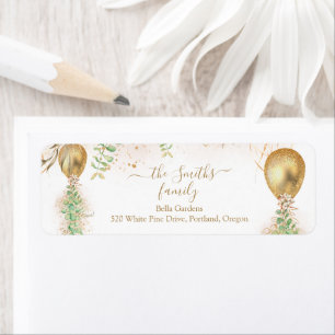 Eucalyptus Greenery Baby Shower Rücksendeadresse