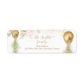 Eucalyptus Greenery Baby Shower Rücksendeadresse (Vorne)