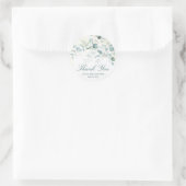 Eucalyptus Greenery Baby Shower Vielen Dank Runder Aufkleber (Tasche)