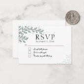 Eucalyptus Greenery Boho Elegant UAWG Mitteilungskarte (Vorderseite/Rückseite Beispiel)