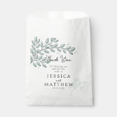 Eucalyptus Greenery Boho Elegant Wedding Geschenktütchen (Vorderseite)