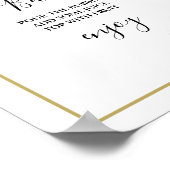 Eucalyptus Greenery Bridal Shower Mimosa Bar Sign Poster (Ecke)