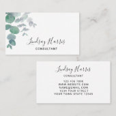 Eucalyptus Greenery Consultant Visitenkarte (Vorne/Hinten)