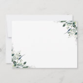 Eucalyptus Greenery Elegant Wedding Foto Ankündigung (Rückseite)