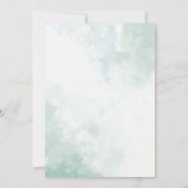 Eucalyptus Greenery Elephant Blue Baby Boy Shower Einladung (Rückseite)