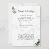 Eucalyptus Greenery | Funeral Memorial Program Einladung (Rückseite)