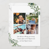 Eucalyptus Greenery | Funeral Memorial Program Einladung (Vorne/Hinten)