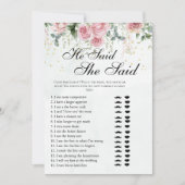 Eucalyptus Greenery Gold Leaves Bridal Shower game Einladung (Vorderseite)