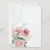 Eucalyptus Greenery Gold Leaves Bridal Shower game Einladung (Rückseite)