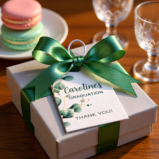 Eucalyptus Greenery Grad Party Geschenkanhänger