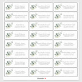 Eucalyptus Greenery Guest Names Smaller Labels (Blatt)