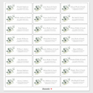 Eucalyptus Greenery Guest Names Smaller Labels