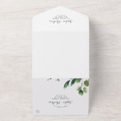 Eucalyptus Greenery Leaves Wedding All In One Invi Einladung (Außenbereich)