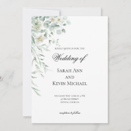 Eucalyptus Greenery Leaves  Wedding Invitation Einladung