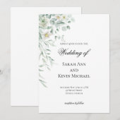 Eucalyptus Greenery Leaves  Wedding Invitation Einladung (Vorne/Hinten)