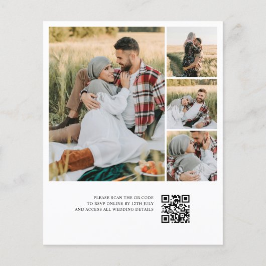 Eucalyptus Greenery QR Code Photo Wedding Flyer (Hinten)