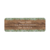 Eucalyptus Greenery Return Address Label | Rustic (Vorne)
