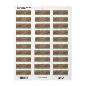 Eucalyptus Greenery Return Address Label | Rustic (Vorne)