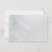 Eucalyptus Greenery Simple Calligraphy Boho RSVP Karte (Rückseite)