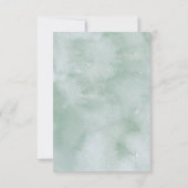 Eucalyptus Greenery Virtual Baby Duwer Einladung (Rückseite)