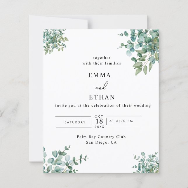 eucalyptus greenery wedding (Vorderseite)