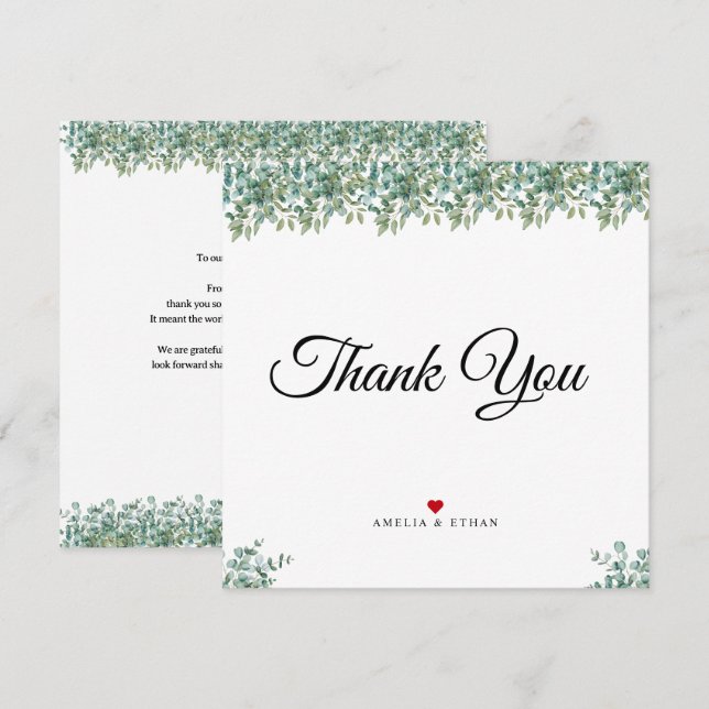 eucalyptus greenery wedding (Vorne/Hinten)